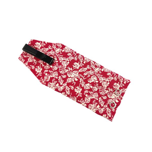 insulin pouch for bra, flowers red