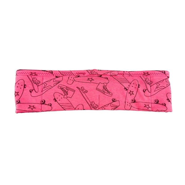 *Einzelstück* Bauchband Skateboard, neon pink, 75-79 cm