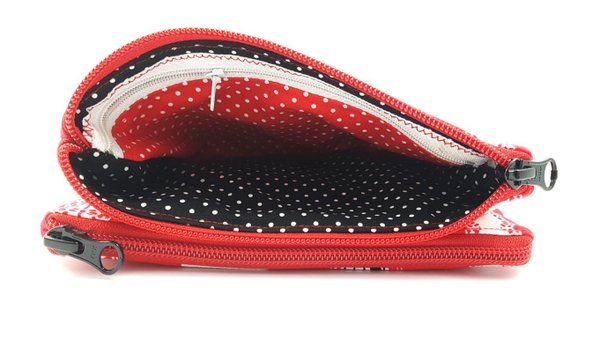 accessory pouch music, red