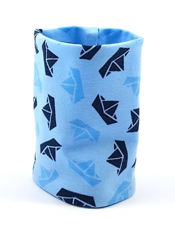 elastic armband origami boat, light blue