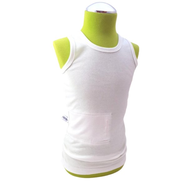 tanktop white , pocket on the right side