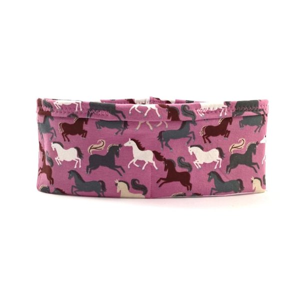 *Einzelstück* Bauchband Pferde, rosa, 70-74 cm