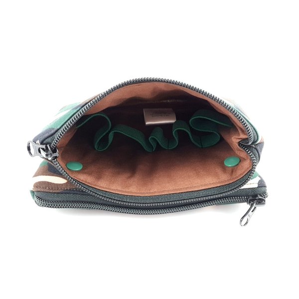 accessory pouch camouflage green