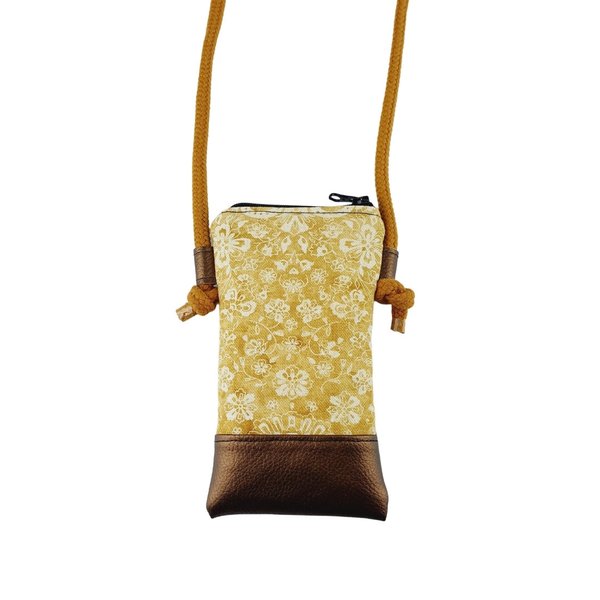 shoulder bag for dblg1-Handset, flowers mocca