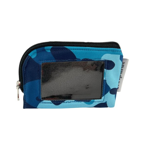 Insulin pump pouch camouflage blue