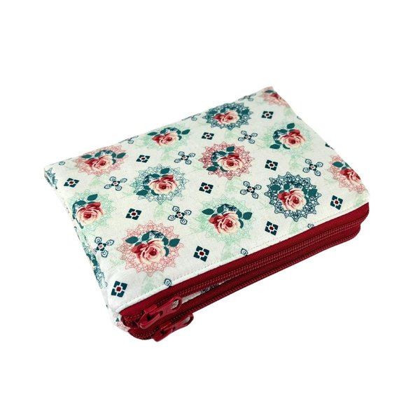 *sale* accessory pouch roses white