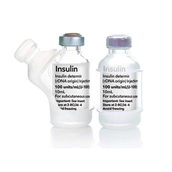 Silikonhülle für Insulinfläschchen, transparent (2er Pack)