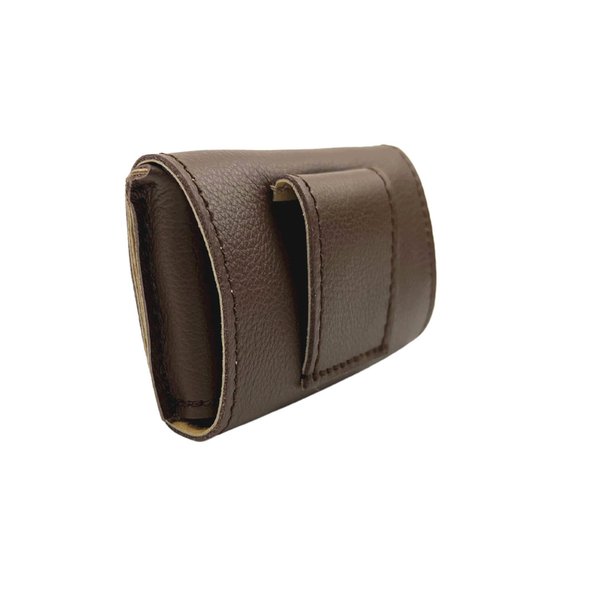 Leather case for Dexcom G7 receiver, brown